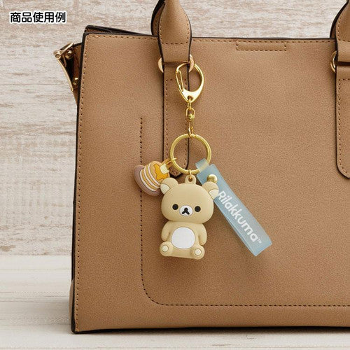 San-X Rilakkuma Chairoikoguma Keychain w/ Bee