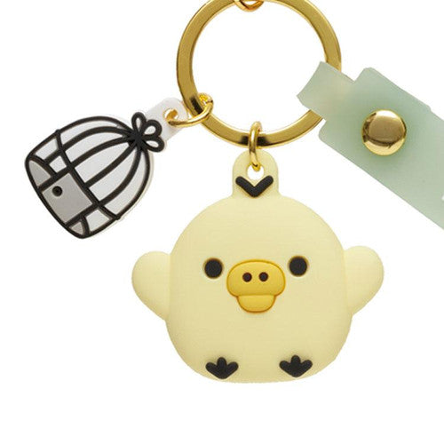 San-X Rilakkuma Kiiroitori Keychain w/ Birdcage