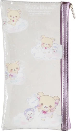 San-X Rilakkuma Korilakkuma Cotton Candy Sky Cosmetic Brush Set & Cosmetics Bag