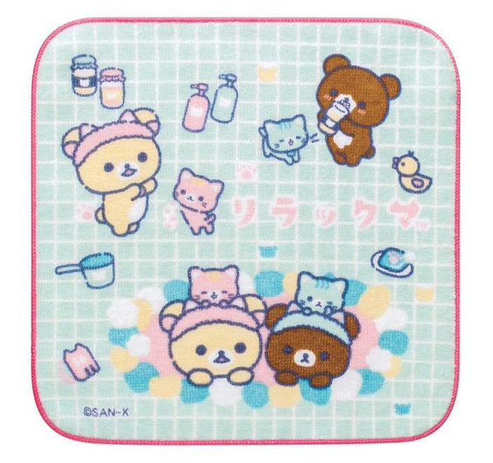 San-X Rilakkuma Hand Towel (Bathtime)