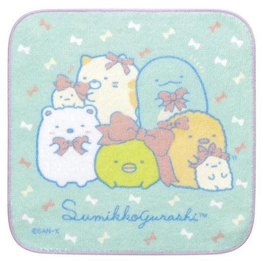 San-X Sumikko Gurashi Hand Towel (Tokage Light Blue)