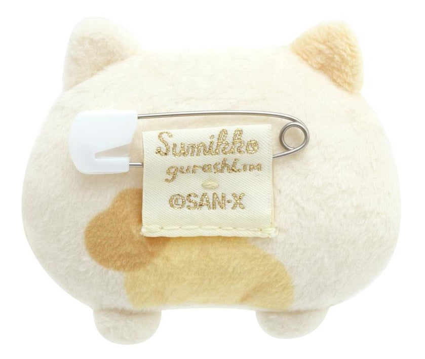San-X Sumikko Gurashi Plush Badge (Neko)