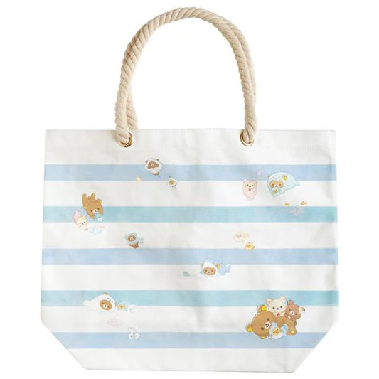 San-X Rilakkuma Relax In Ocean Tote Bag