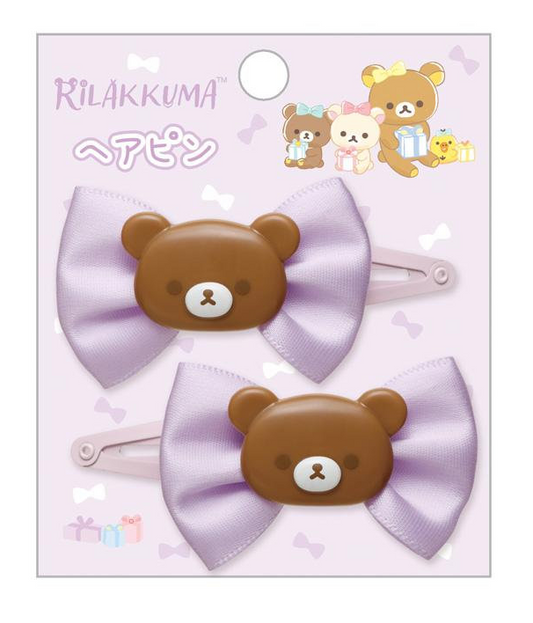 San-X Rilakkuma Chairoikoguma Hairclip (2 pcs)