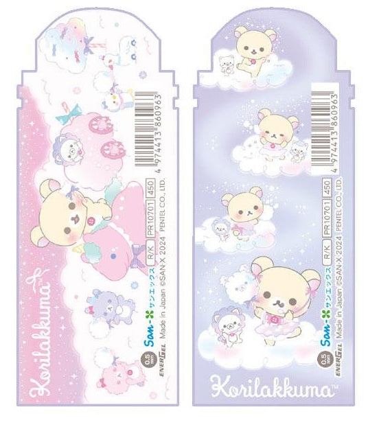 San-X Rilakkuma Korilakkuma Cotton Candy Sky 0.5mm Energel Black Pen (Random)