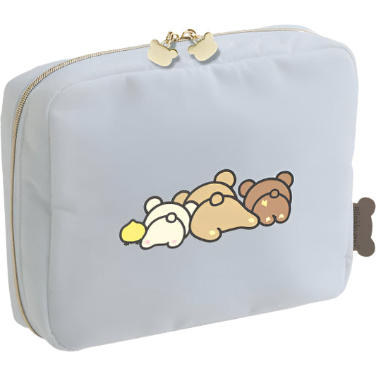 San-X Rilakkuma Cotton Candy Quilted Cosmetics Bag